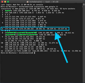 Come leggere il Traceroute